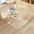 46" x 46" Tempered Glass Chair Mat for Carpet & Hard Floors - Image 2