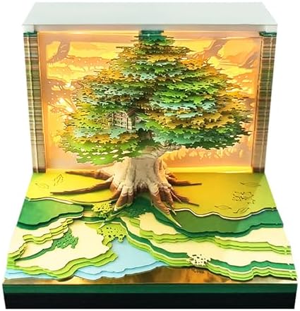 3D Memo Pad Time Piece Calendar 2026 3D Weekly Calendar Notepad by WLWSYCEX