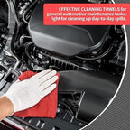 Microfiber Cleaning Cloth, 150 Pack Cleaning Rags Microfiber Towel Bulk Absorbent Lint-Free WashCloths, All-Purpose Towels for Cars, Shop, Automotive, Garage, Home Kitchen 11.5"*11.5", Red - Image 4
