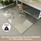 Koonmi 48" x 72" Office Chair Mat for Hardwood Floors & Carpets - Image 2