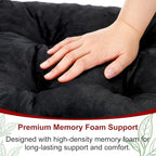 Geetery 4 Pack Velvet Chair Cushions for Dining Chairs, 16" x 16" Soft Velvet Chair Pads with Ties Comfy Solid Seat Cushion Party Home Office Living Room Outdoor Indoor(Black) - Image 5
