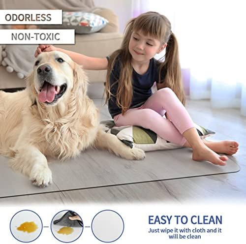 Amyracel Office Chair Mat for Hardwood Floor, 30” x 48” Clear Desk Chair Mat for Hard Floors, Easy Glide Floor Protector Mat for Office Chairs - Image 4