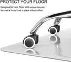 Kuyal Clear Chair mat for Hardwood Floor, 46 x 72 inches - Image 4