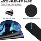 Arttown Keyboard Mouse Pad Set, 4 in 1 Desk Mat Set Cat Galaxy - Image 5
