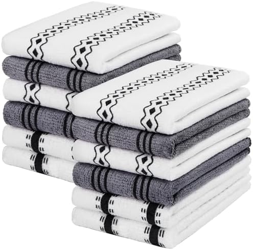 HOMEXCEL Microfiber Cleaning Cloth, Kitchen Towels 12 Pack, Lint Free, Scratch-Free, Highly Absorbent, Reusable Dish Towels for Kitchen and Household by HOMEXCEL