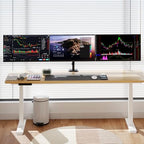 suptek Triple Monitor Mount for Most 17 to 32 inch Screens,Gas Springs Adjustment Triple Monitor Desk Mount Stand with Clamp & Grommet Kit,Black(MD8003) - Image 5