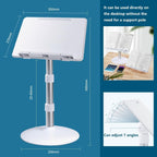 Book Stand for Reading Hands Free Height Adjustable,Laptop Stand for Desk,Ergonomic Cookbook Stand Recipe Book Holder with Elastic Page Clips for Magazines, Tablets - Image 4