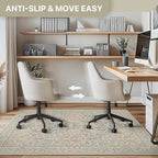 36"x60" Office Chair Mat for Hardwood Floor, Non-Slip Washable Beige Pink - Image 5