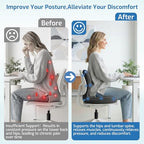 Seat Cushion with Lumbar Support Pillow,Ergonomic Chiar Cushion - Image 5