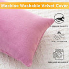 1 MIDDLE ONE 2 Pack Small Pillow, Memory Foam Mini Pillow 11 X 7 Inches for Travel, Sleeping, Nap and Neck, Knee, Lumbar Support, Tiny Cushion for Pet, Dogs (Purple) - Image 4