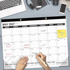 GuassLee Large Desk Calendar 2026, 3 Packs, 19 Months from Jun. 2026 to Dec. 2027, 22" x 17" Desk/Wall Calendar Hanging Planner with Julian Date, Notes, Corner Protectors for School Home Office - Image 6