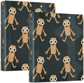 ALAZA Brainrot Tung Tung Tung Sahur (17) 3 Ring Binder 1.5 Inch Three Ring Office Binders w/clipboard & 3 Pockets, Hold 200 Sheets, 1 pc by ALAZA