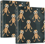 ALAZA Brainrot Tung Tung Tung Sahur (17) 3 Ring Binder 1.5 Inch Three Ring Office Binders w/clipboard & 3 Pockets, Hold 200 Sheets, 1 pc by ALAZA
