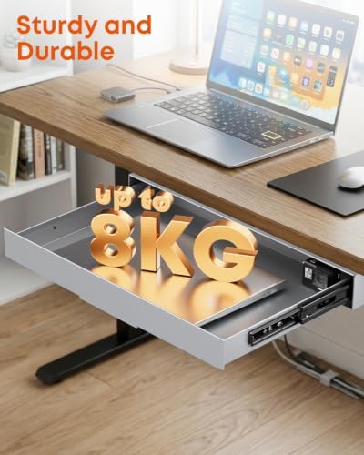 PUTORSEN Under Desk Storage Drawer 14.8" Wide - Smooth Slide Out Organizer - Image 4