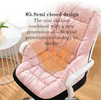 Desk Chair Cushion with High Back Support Office Chair Seat Pad with Non-Slip Bottom for Office Car Home Dining Room Kitchen - Image 6
