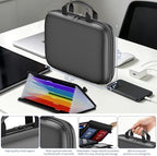 Tamfile Fireproof Document Box with Handle, Hard Case File Organizer, Black - Image 3