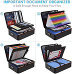 ENGPOW 5200℉ Fireproof Document Box with 25 Pockets Accordion File Folder - Image 3