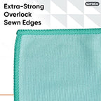 Superio Microfiber Window Cleaning Cloth, Mirror & Glass Miracle Cloth Lint & Streak Free, Washable, Large Eco-Friendly for Cars, Tv Screens, Glasses, Cleans with Plain Water (14x16), 8 Pack - Image 3