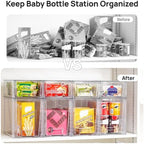 Vtopmart Clear Stackable Storage Drawers, 8 Pack Tall Organizer Set - Image 6