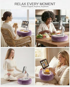 Miledi Tablet Pillow Stand for Bed with 360° Rotating Holder, Purple - Image 3