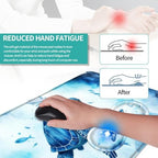 Keyboard Mouse Pad Set, Extended Gaming Mouse Pad+Ergonomics Keyboard Wrist Rest Support, Memory Foam, Easy Typing Pain Relief, 4Pcs XL Ultra Thick Desk Mat,Colorful Sea Turtle - Image 5