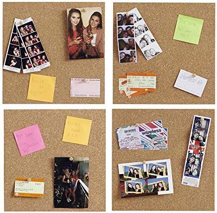 SUNGIFT Cork Board 12"x12" - 1/2 Inch Thick Self-Adhesive Tiles, 6 Pack - Image 4