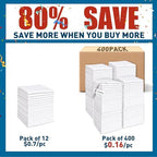 TEAWOO White Microfiber Cleaning Cloths Bulk-400 Pack, Cleaning Rags White - Image 2
