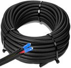 Sasylvia 3/4" X 100ft Split Wire Loom Tubing, Cord Protector by Sasylvia
