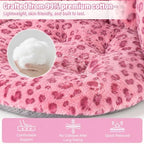DOBUONO Comfy Office Chair Cushion: 17.5" L x 17.5" W x 18" H Cute Seat Cushion Kawaii Cushion for Gaming Chair with Backrest Non-Slip Floor Seating for Adults and Pets Pink Stuff for Room Decor - Image 5