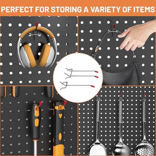 Ultrawall Pegboard Hooks Set, Peg Board Organizer Accessories with Bins - Image 6