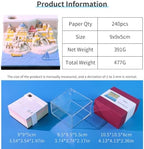 3D Memo Pad with Light,Tear Away 3D Note Pad Non-Sticky Sticky Notes,Creative 3D Art Paper Sculpture Santorini Notepad with Pen Holder Silhouette DIY Decor Gift - Image 6