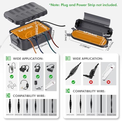 [5 Piece] RESTMO Outdoor Electrical Box Set（1 x Extra Large + 4 x Small） - Image 2