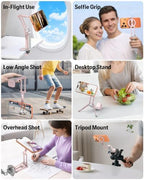 OMOTON TP02-Pro Magnetic Phone Holder for Vlogging, Content Creator Essentials with 1/4" Screw, Arca (7-Pink) - Image 5