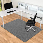 Office Chair Mat for Hardwood & Tile Floor, 30" x 48"Anti-Slip Desk Chair Mat, Easy Glide Floor Protector for Rolling Chairs, Floor Mat for Office Chair for Home Office (Dark Gery) by NatureiFrontDoorMat