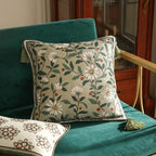 ISAENNE Designer Linen Square Throw Pillow Cover,Set of 2,18"x18"-Brune A - Image 2