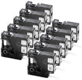 10 Pack Compatible with Dymo Rhino 18444 Label Tape Permanent Vinyl by Wonfoucs