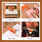 3D Calendar 2027,Time Piece Calendar 2027 With LED Lights,3D Art Calendar Memo Pad,Magical Mouse Desktop Decoration,Tear-Away 3D Paper Art Notepad,Christmas Gift,New Year Gift (Magical Mouse) - Image 5