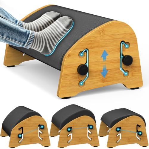 YEASHEIN Adjustable Office Foot Rest Under Desk at Work with 8 Positions by YEASHEIN