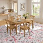 DUKINO 5x7 Area Rugs, Washable Animal Rug for Living Room Non Slip, Pink - Image 6