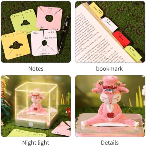 3D Calendar 2027, 3D Creative Time Piece Calendar 2027，Daily Tear-Off Memo Pad with Light, Paper Carving Desktop Decoration, 3D Art Calendar Memo Pad,Unique Holiday Craft Gift - Image 7