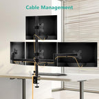 WALI Stacked 4 Monitor Mount for 13-27 inch Screens, up to 22 lbs per Arm - Image 6