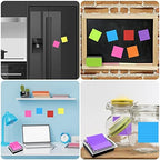 Pop Up Sticky Note Dispenser Sticky Note Holder Pop Up Note Dispenser Transparent Top for 3 x 3 Inch Sticky Notes School Office Home Store Black Base Clear Top (12) - Image 6