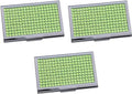 Stephanie Imports Set of 3 Slim & Minimalist Metal Business Card Holder Unisex Case With Rhinestone Insert (Peridot) by StephanieImports