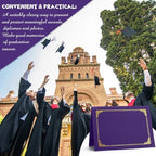 Fainne 120 Pack Certificate Holders Bulk, Diploma Covers, Purple - Image 6