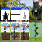 Heavy Duty Dog Tie Out Stake,13.7" Spiral Ground Anchor with Swivel Ring - Image 6