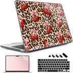 May Chen for M5 MacBook Air 13.6 Inch Case 2026 2025 2024-2022 Release M5 A3449 M4 A3240 M3 A3113 M2 A2681, Plastic Hard Shell Case for MacBook Air 13.6" with Retina Display, Cherry and Cheetah by MayChen