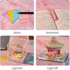 3D Calendar 2027, Desk Time Piece Calendar 2027,Tear-Away 3D Paper Art Notepad w LED Lights,Creative 3D Memo Artsy Pad Calendars, DIY Paper Carving Gift (Carousel) - Image 5