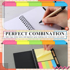 Qilery 150 Pack Lined Spiral Notebook Bulk Small Notepad and Pen Set - Image 3