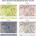 for MacBook Neo 13 inch Case 2026 (Model A3404, A18 Pro) Precision Fit & Scratch Unique Design Hard Shell, Keyboard Cover, Trackpad Protector, 2 OTG Adapter, for Women Cute, Garden Whimsy - Image 4