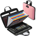 facka Fireproof Document Organizer Box with Lock, 13 Pocket Safe File Bag by Facka